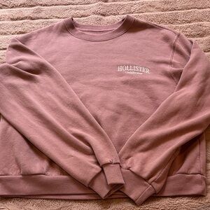 Dusty pink Hollister crew neck (size XS)